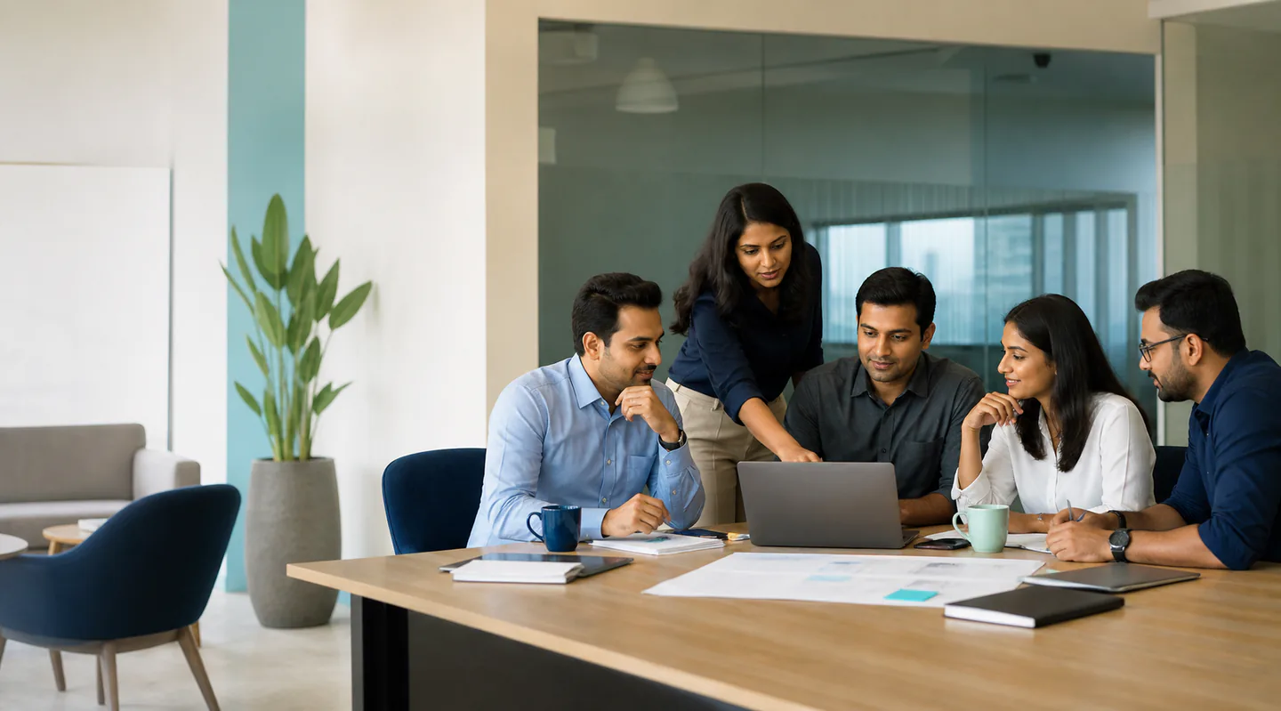 SYV Solution team collaborating with a client